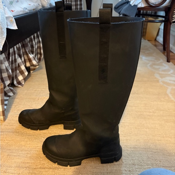 Ganni country rubber lug sole boots - Picture 4 of 4